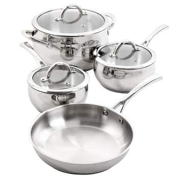 Oster Sangerfield 12-Piece Stainless Steel Cookware Set w/ Kitchen Too