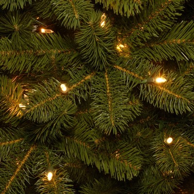 9-Foot Slim Douglas Fir Artificial Christmas Tree with Dual Color LED Lights