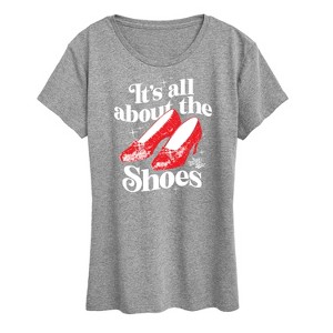 Women's - The Wizard of Oz - All About The Shoes-Women's Short Sleeve Graphic T-Shirt Short Sleeve Graphic T-Shirt - 1 of 4
