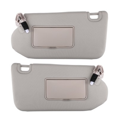 Unique Bargains Left And Right Side Sun Visor With Lamp And Mirror  964019pb0a For Nissan Gray 1 Pair : Target