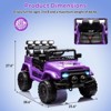 GARVEE 12V Kids Ride-On Truck with Remote Contro,Spring Suspension, 3 Speed Modes & LED Lights,Electric Toy Car for Boys Girls Ages 3-8 - 2 of 4