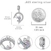 Sterling Silver Gymnastics Charm - Gymnast Sports Bead for Bracelets, Gift for Women - 4 of 4