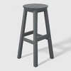 WestinTrends Malibu 24" All Weather Hdpe Outdoor Patio Round Backless Counter Stool - 4 of 4