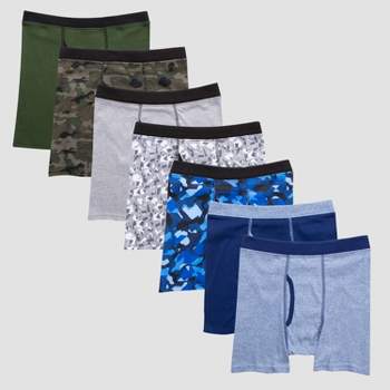 Hanes Toddler Boys' Pure Comfort Organic Cotton Boxer Brief Underwear,  Assorted, 10-Pack