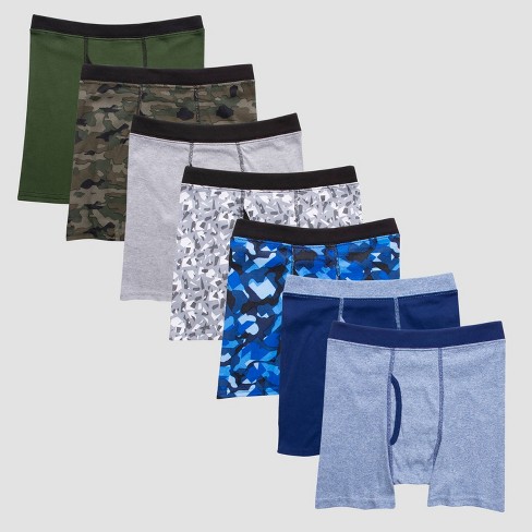 Hanes Boys ComfortSoft Printed Boxer Briefs Pack of 7 