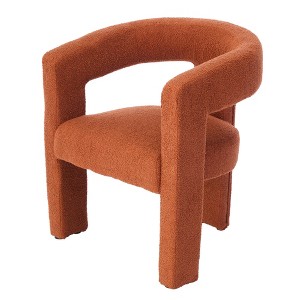 COZONY Upholstered Dining Chair with Arm, Modern Accent Chair with Soft Fabric, Comfortable Seating for Kitchen Living Room Dining Area - 1 of 4
