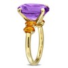 EVERLY JEWELRY | Yellow Plated Sterling Silver 5 7/8 CT TGW Amethyst Citrine Fashion Ring - 2 of 4