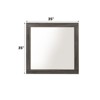 SEVOBAL Bathroom Vanity Mirrors Oak Finish Square Mirror with Versatile Orientation Safe and Reliable Clear Reflection, Gray Oak, 1"*35"*2.17" - 4 of 4