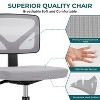 NicBex Adjustable Height  Mesh Home Office Chair,Desk Chair with Lumbar Support and Universal Wheels for Work Study - 3 of 4
