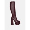 Coraline High Block Heeled Calf Boots - 2 of 4