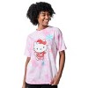 Hello Kitty Christmas Snowflakes Women's Pink Cloud Wash Crew Neck Short Sleeve T-shirt - 2 of 4