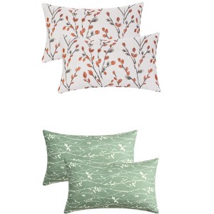 REGALWOVEN 4 Pcs Floral Pattern Throw Pillow Covers for Home Decor - 1 of 4