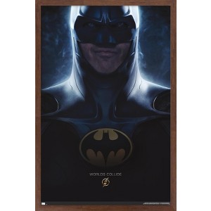 Trends International DC Comics Movie The Flash - Batman One Sheet Framed Wall Poster Prints - 1 of 4