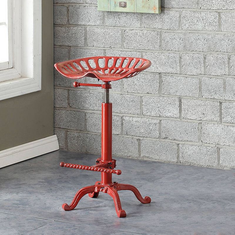 Adjustable Tractor Seat Counter Height Barstool - Hunter, 4 of 5