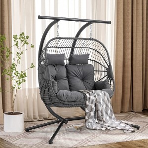 EROMMY Swing Double Egg Chair - 1 of 4