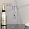 Dinewares Red Wine Glasses with Diamond Rhinestone Accent - 18 oz, 10 Inches Tall - Perfect Glasses for Bride and Groom - 2 of 4