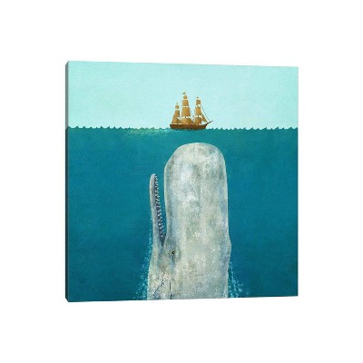 37" X 37" X 1.5" The Whale Square By Terry Fan Unframed Wall Canvas ...