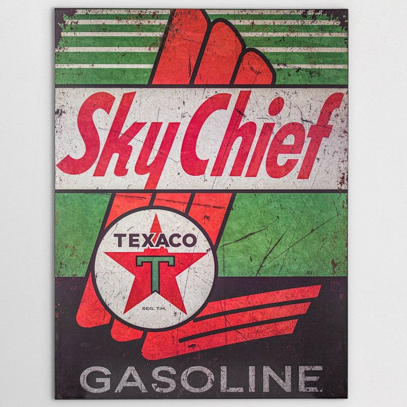 40&#34; x 30&#34; Sky Chief Texaco Gasoline Metal Sign Black/Red/Green - American Art Decor, 6 of 7