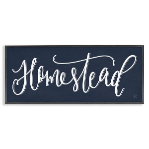 Stupell Industries Navy Blue Homestead Phrase, 24" x 10" - 1 of 4