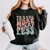 Simply Sage Market Travel More Worry Less Lightweight Garment Dyed Sweatshirt - 2 of 4