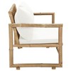vidaXL Bench Sofa Natural Bamboo Bamboo Standard Durable Outdoor Bench - 3 of 4