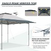 EAGLE PEAK 13x13ft Pop Up Canopy Tent Instant Outdoor Canopy Easy Setup w/Auto Extending Eaves - 4 of 4