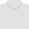 Black Bow Jewelry 1.15mm 14k Yellow Gold Diamond Cut Oval Open Cable Necklace Chain - 2 of 4