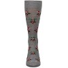 Memoi Men's Owl Holiday Crew Socks Med Gray Heather 10-13 - 2 of 4