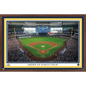 Trends International MLB Milwaukee Brewers - American Family Field 22 Framed Wall Poster Prints - 1 of 4