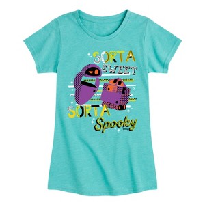 Girls' Disney Wall-E Fitted Short Sleeve Graphic T-Shirt - Turquoise - Large - 1 of 4