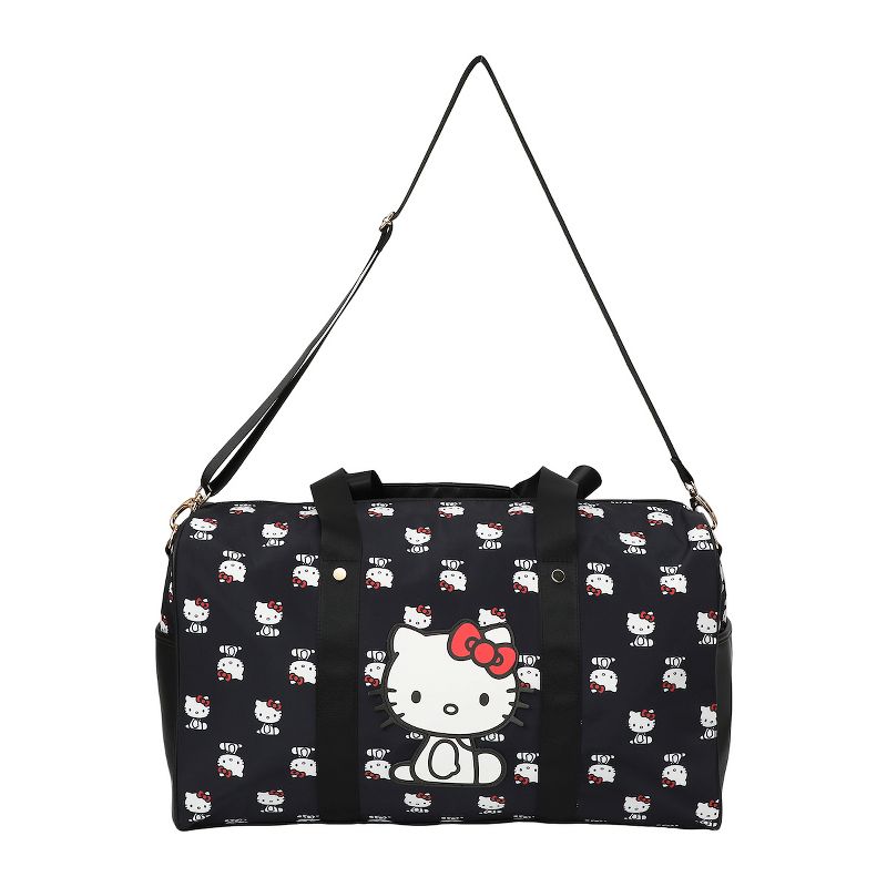 Hello Kitty AOP in Nylon with PU Accents Duffle Bag, 1 of 7