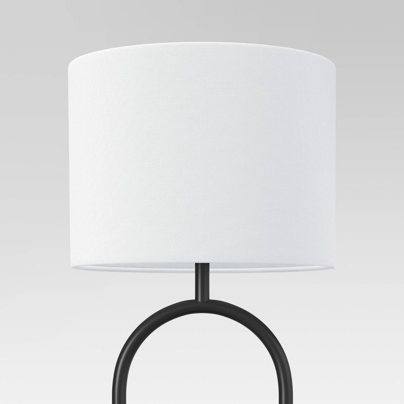 Ring Base Shelf Floor Lamp Black (Includes LED Light Bulb) - Threshold&#8482;, 5 of 8