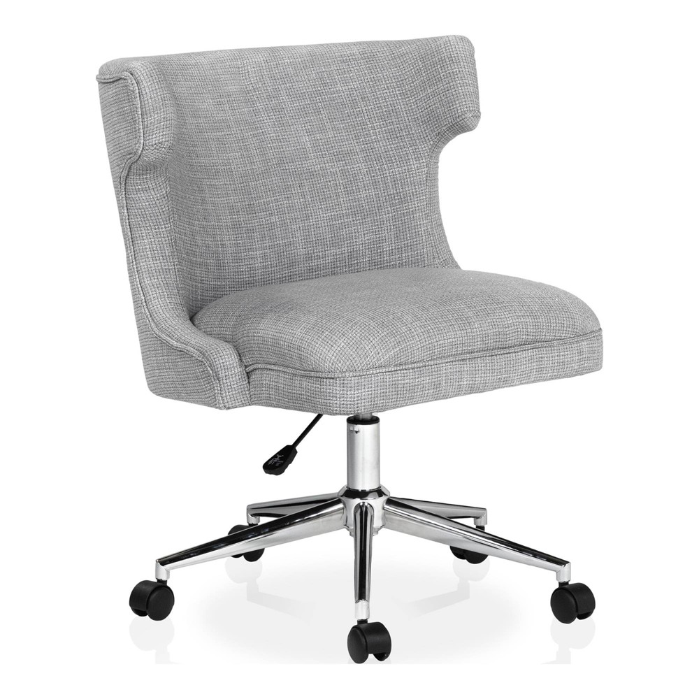 Photos - Computer Chair Nay Modern Wingback Home Office Desk Chair Light Gray - miBasics