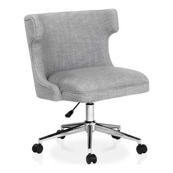 Nay Modern Wingback Home Office Desk Chair Light Gray - miBasics