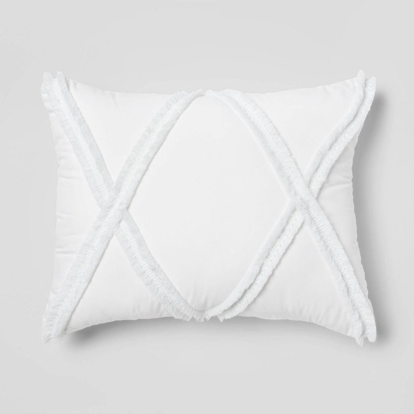 Постельное бельё Threshold 5pc Full/Queen Clipped Stripe Poms Comforter Bedding Set White, цвет: Полосатый — фото 6