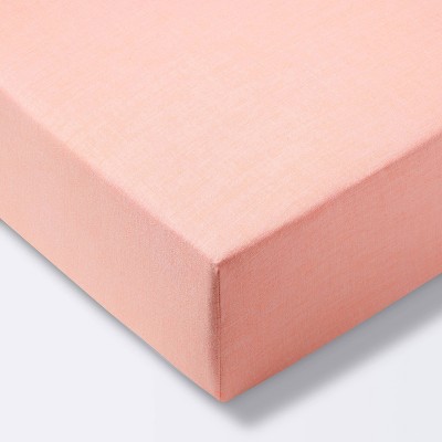 Image of Fitted Crib Sheet Solid - Cloud Island™ - Orange