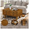CAVINAS 23.6" Side Table, Modern Wooden Nightstand Accent Table with Storage Drawer and 4 Legs for Living Room, Bedroom, Easy Assembly - 3 of 4