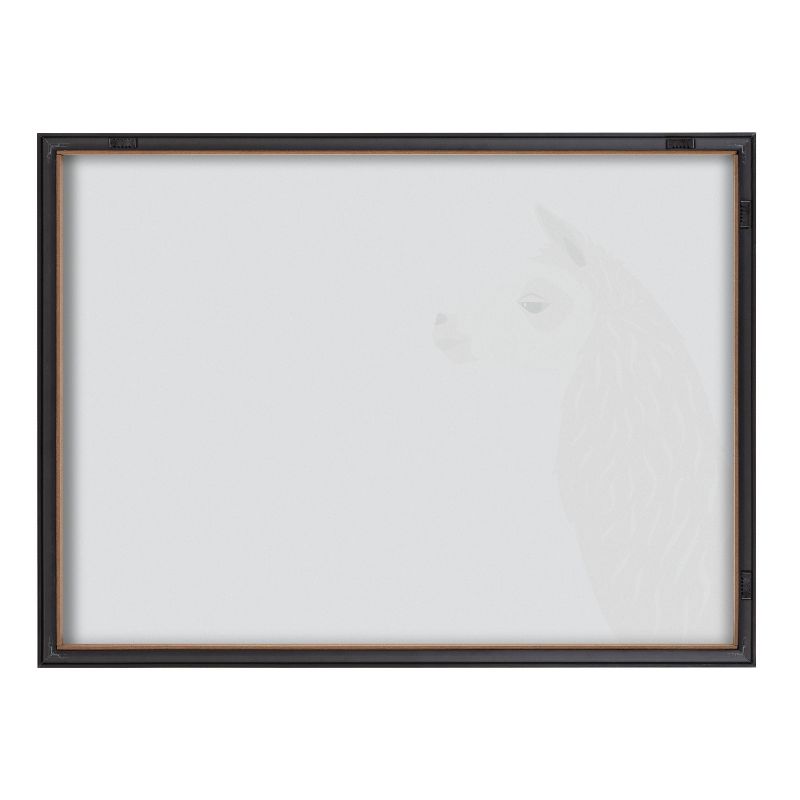 18&#34; x 24&#34; Blake Llama Larry Framed Printed Glass Dry Erase Board by Rocket Jack Gray - Kate &#38; Laurel All Things Decor, 5 of 7