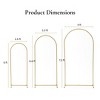 Wedding Backdrop Stand Metal Balloon Arch Stand for Party and Ceremony,Arched,Gold - 2 of 4