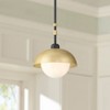 Possini Euro Design Possini Euro Siegel 8 3/4" Wide Black and Gold Mini Pendant Light - 2 of 4