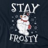 Frosty The Snowman Stay Frosty Adult T Shirt, Navy - 2 of 4