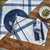 Split P Blue Loxley Plaid Napkin Set of 4 - 2 of 3