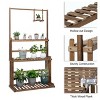 Artloge 3-Tier Heavy Duty Wood Hanging Plant Stand Indoor Outdoor Multiple Pots Organizer Rack for Garden & Balcony Decor - 4 of 4