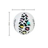 INFURNIC Nature Exploration Toys Leopard Print Beach Ball Beach Balls, Outdoor Water Activities Pool Toys For Adults, Kids, White, 4"*4" - 3 of 4