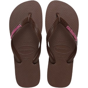 Havaianas Women's Logo Flip Sandals - Dark Brown 7-8 : Target