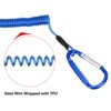 Unique Bargains Fishing Retractable Flexible Tools Lanyard Safety Cord Spiral Lanyard 2 Pcs - 4 of 4