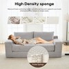 Memory Foam Corduroy Convertible 2-in-1 Sofa Bed with No Assembly, Compact Size, and Multi-Scenario Use - 4 of 4