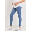 Hello Miz Women's Over The Belly Skinny Maternity Jeans - Light Denim - X Large - 2 of 4