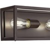 Possini Euro Design Modern Industrial Wall Light Oil Rubbed Bronze Hardwired 34" 4-Light Fixture Open Cage Frame for Bedroom Bedside Bathroom Vanity - 3 of 4
