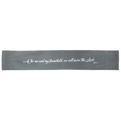 As for Me and My House 12 X 72 Cotton Canvas Fabric Table Runner